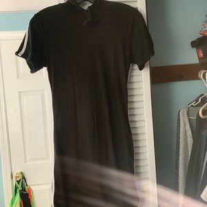 Fitted hoodie dress
